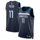 Men and  Youth  Naz Reid minnesota wolves 11 icon jersey  blue