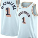 Men and  Youth   Spurs #1 Victor Wembanyama City  Jersey 2025 new