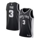 Men and  Youth   Spurs #3 chris paul icon  Jersey black
