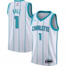 Men and  Youth  Lamelo Ball Hornets 1 association jersey white
