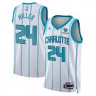 Men and  Youth  brandon miller Hornets 24 association  jersey white
