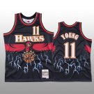 Men's  trae Young hawks 11 throwback Jersey