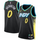 Men and  Youth Tyrese Haliburton  pacer  0 city Jersey  black