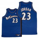 Mens Michael Jordan wizards 23 throwback jersey blue