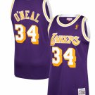 Men and  Youth  shaq Shaquille O'Neal Lakers hardwood classic  jersey   purple