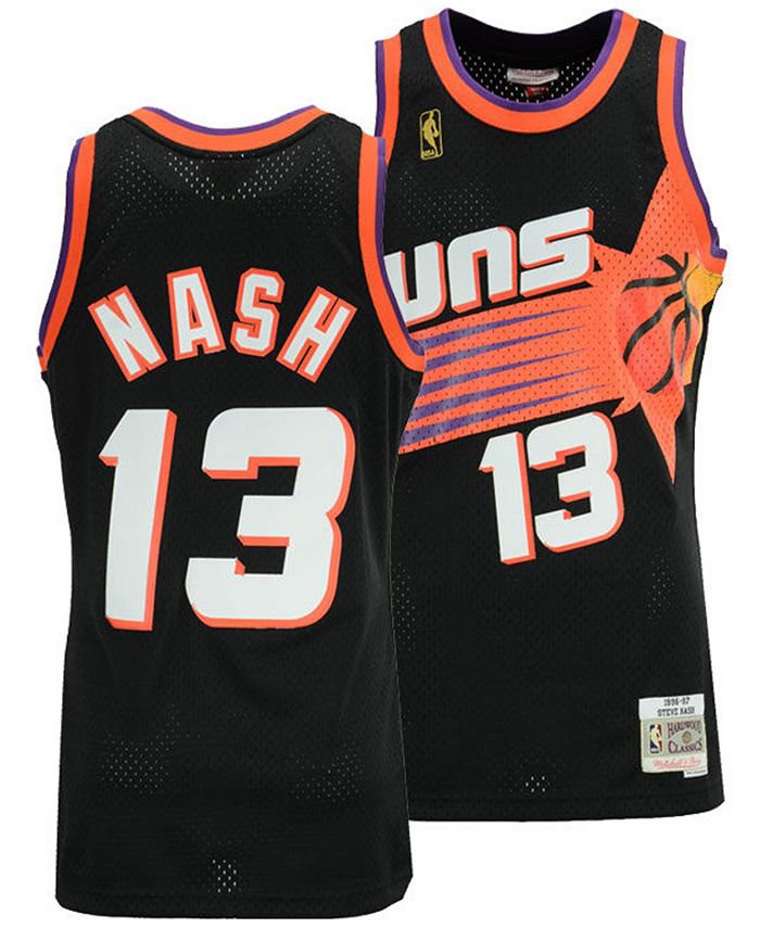 Men and  Youth    Steve Nash Phoenix Suns throwback jersey black