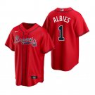 Men and  Youth ozzie albies braves 1   jersey red