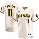 Men and  Youth jackson chourio  brewers 11 jersey cream