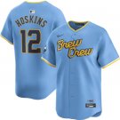 Men and  Youth rhys hoskins   brewers 12 city connect jersey blue