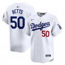 Men and  Youth Mookie Betts  Dodgers 50  jersey white