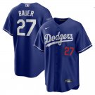 Men and  Youth  trevor bauer Dodgers  27    jersey blue