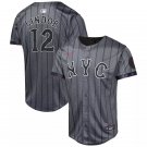 Men and  Youth francisco lindor mets 12  city connect Jersey gray