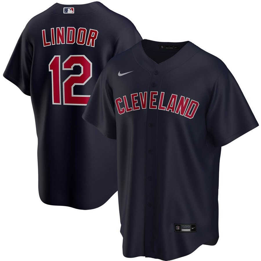 Men and  Youth francisco lindor cleveland indians   Jersey blue