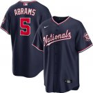 Men and  Youth  cj abrams nationals 5  Jersey navy blue