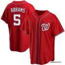 Men and  Youth  cj abrams nationals 5  Jersey red