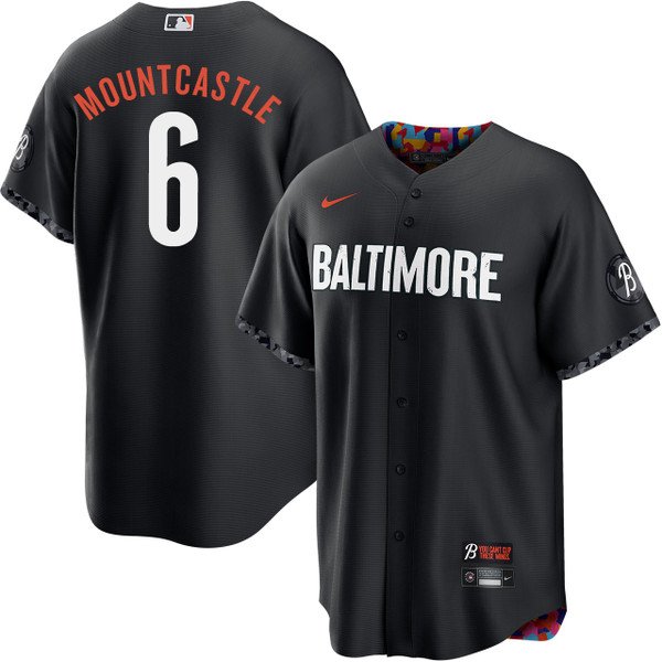Men and  Youth ryan mountcastle  orioles 6 city connect  Jersey black