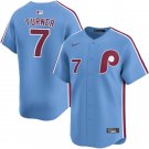 Men and  Youth trea turner  phillies  7  Jersey blue