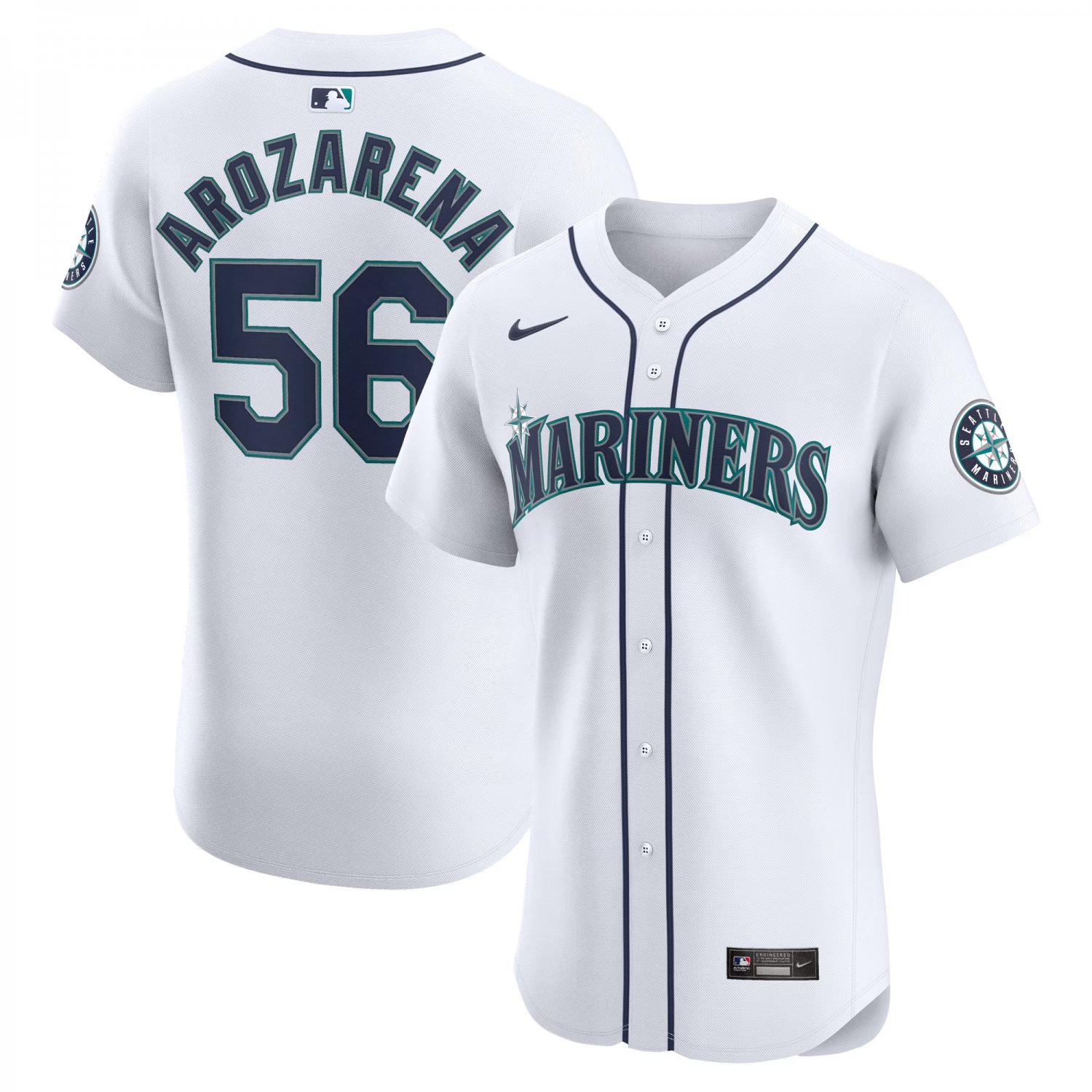 Men and  Youth randy arozarena mariners 56 Jersey  white