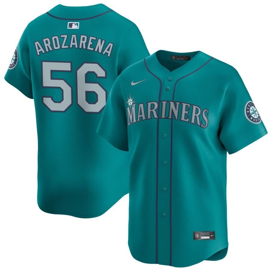 Men and  Youth randy arozarena mariners 56 Jersey  green