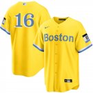 Men and  Youth jarren duran red sox 16 city connect  Jersey gold
