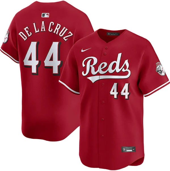 Men and  Youth elly de la cruz reds 44   Jersey