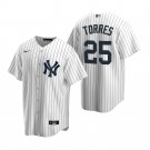 Men and  Youth gleyber torres  yankees 25 Jersey white