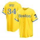 Men and  Youth  David Ortiz Boston Red sox city connect jersey gold