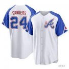 Men and  Youth  Deion Sanders braves 24 throwback city connect jersey