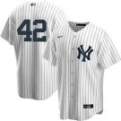 Men and Youth  Mariano Rivera Yankees 42 jersey white pinstripe
