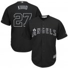 Men and Youth  Mike Trout LA Angels 27 player weekend jersey black