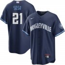 Men and Youth Sammy Sosa  Cubs city connect jersey blue