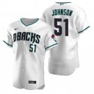 Men and Youth  Randy Johnson Diamondbacks dbacks   jersey white teal
