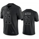 Men and Youth  brandon aiyuk  49ers 11 reflective  jersey black
