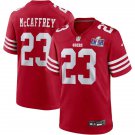 Men and Youth   Christian McCaffrey   49ers 23  super bowl jersey red