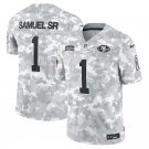 Men and Youth  deebo samuel jr 49ers 1 salute to service  jersey camo