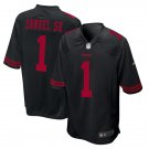 Men and Youth  deebo samuel jr 49ers 1  jersey black