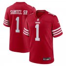 Men and Youth  deebo samuel jr 49ers 1  jersey red