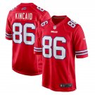 Men and Youth  Dalton Kincaid  Buffalo Bills 86 jersey red