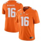 Men and Youth Tennessee Volunteers 16 Peyton Manning College Jersey orange