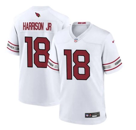 Men and Youth Marvin Harrison Jr cardinals 18 game Jersey white