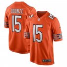 Men and Youth rome odunze bears 15 game Jersey orange