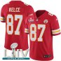 Men and Youth Travis Kelce chiefs 87 super bowl Jersey red
