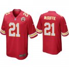 Men and Youth trent mcduffie chiefs 21  game Jersey red