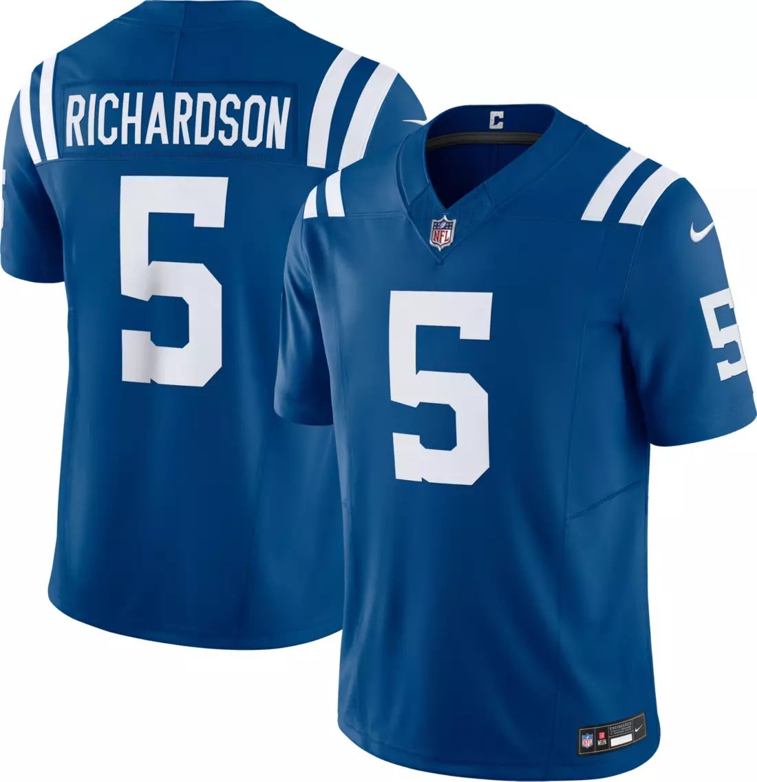 Men and Youth Anthony Richardson colts 5 football Jersey blue
