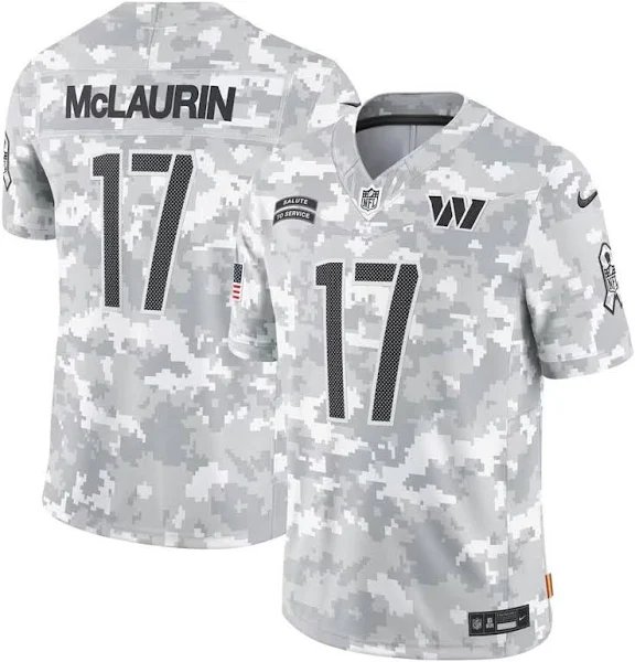 Men and Youth  terry mclaurin  commanders 17 salute to service  jersey camo