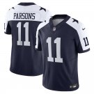 Men and Youth  micah parsons Cowboys 11 color rush  jersey navy blue