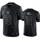 Men and Youth Tyreek Hill  dolphins 10 reflective jersey black