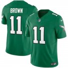 Men and Youth aj brown eagles 11  jersey kelly green