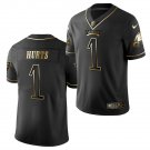 Men and Youth  Jalen Hurts  Eagles 1  jersey gold black