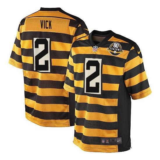 Men and Youth Michael Mike Vick Pittsburgh Steelers 2 bumblebee jersey